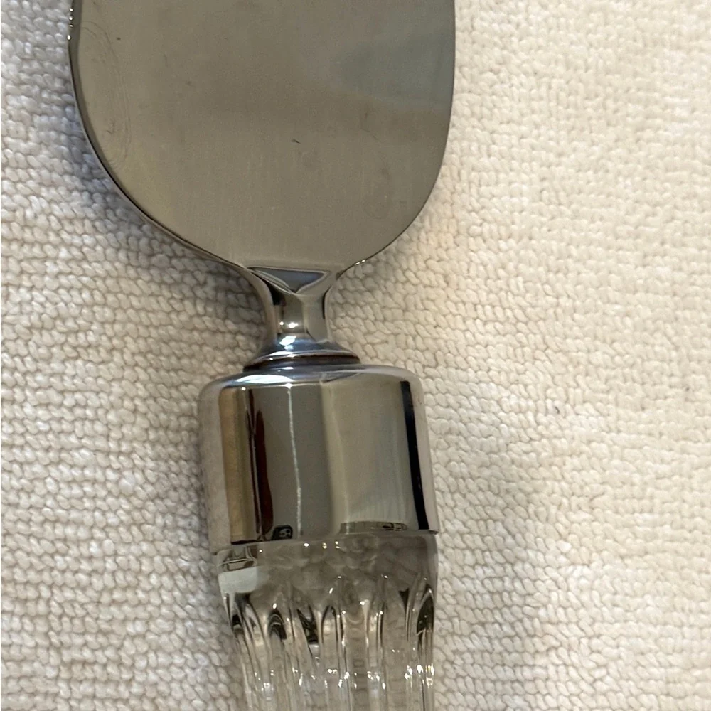 Waterford Crystal Cake Server with Silver Blade. Like New. Gorgeous. #BridalGift - Picture 2 of 4